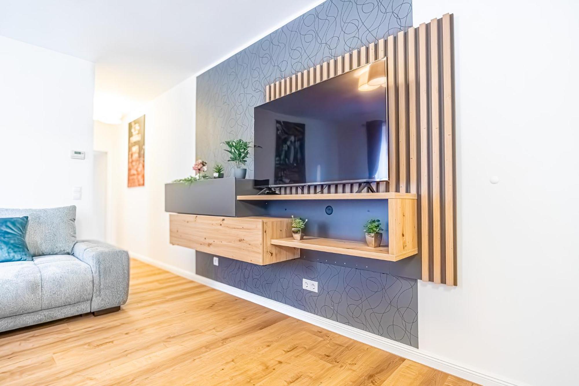 Charming 1Br And 1Lr Apt Modern Design Donaustadt Вена Экстерьер фото